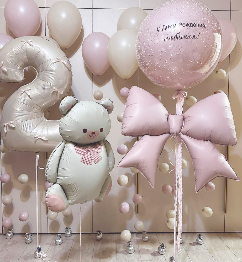 Готовое оформление  "Нежный мишутка"